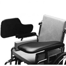 Wheelchair Half Lap Tray Black Padded Vinyl Flip-Up Hardware Right