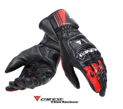 Dainese Druid 4 schwarz/lava-rot/weiß Sport Track Touring Urban Leder Motorc...