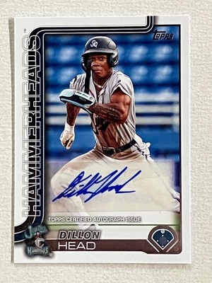 2025 Topps Pro Debut Auto Dillon Head Jupiter Hammerheads Autograph