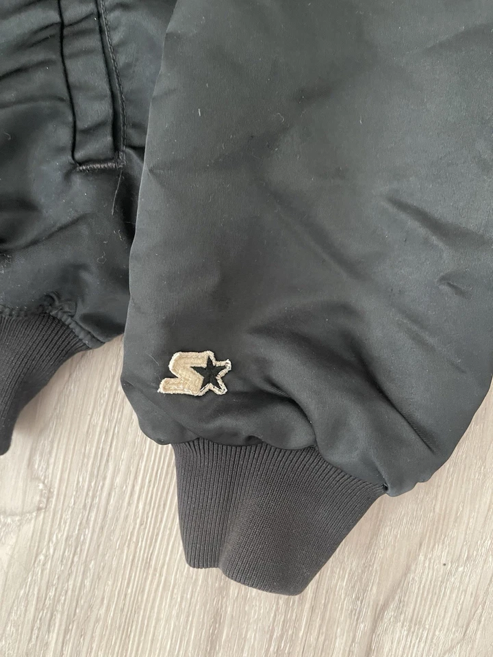 Vintage 80s Starter Oakland Athletics A’s Satin Jacket BLACK Men’s Size XL RARE! - Image 4 of 4