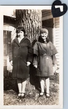 Vtg Early 1900s Black White Photo Sisters Mary Janes Gatsby Fashion  1G71