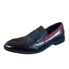 Steve Madden Edmand Mens Penny Loafer Size 9 Formal Dress Shoe Black Leather