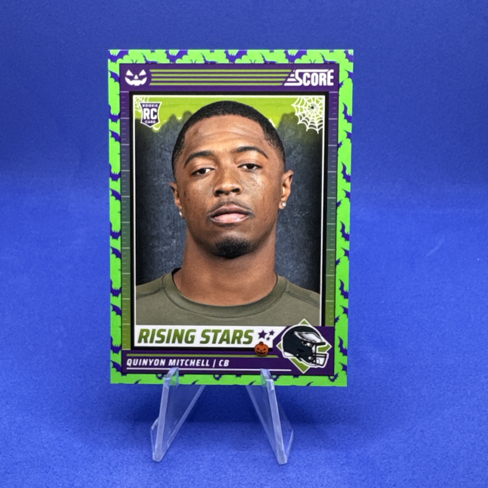 2024 Score-A-Treat Quinyon Mitchell Rising Stars Rookie Green Bats #41 - Eagles