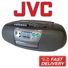JVC AM/FM CD Cassette Player Portable Boombox Vintage LN!