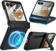 Magnetic for Motorola Razr 2026/2025/2024 Case with Stand Black