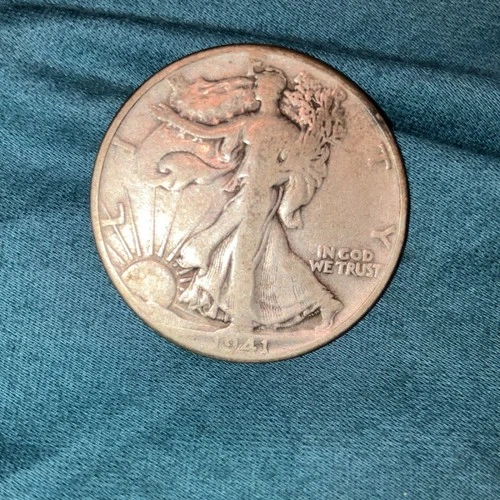 1941 Liberty Walking Half Dollar 50C Silver Coin Circulated