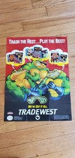Battletoads Nintendo Game NES Super SNES Tradewest Poster Insert TRA-NES-US-1
