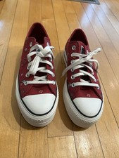 Converse CTAS Lift Ox Sporty Berry Women's Platform Low Top Sneakers Sz 7 -NWOB