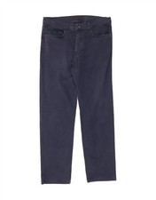 TRUSSARDI Pantalone uomo dritto casual IT 54 2XL W40 L32 blu navy CD10