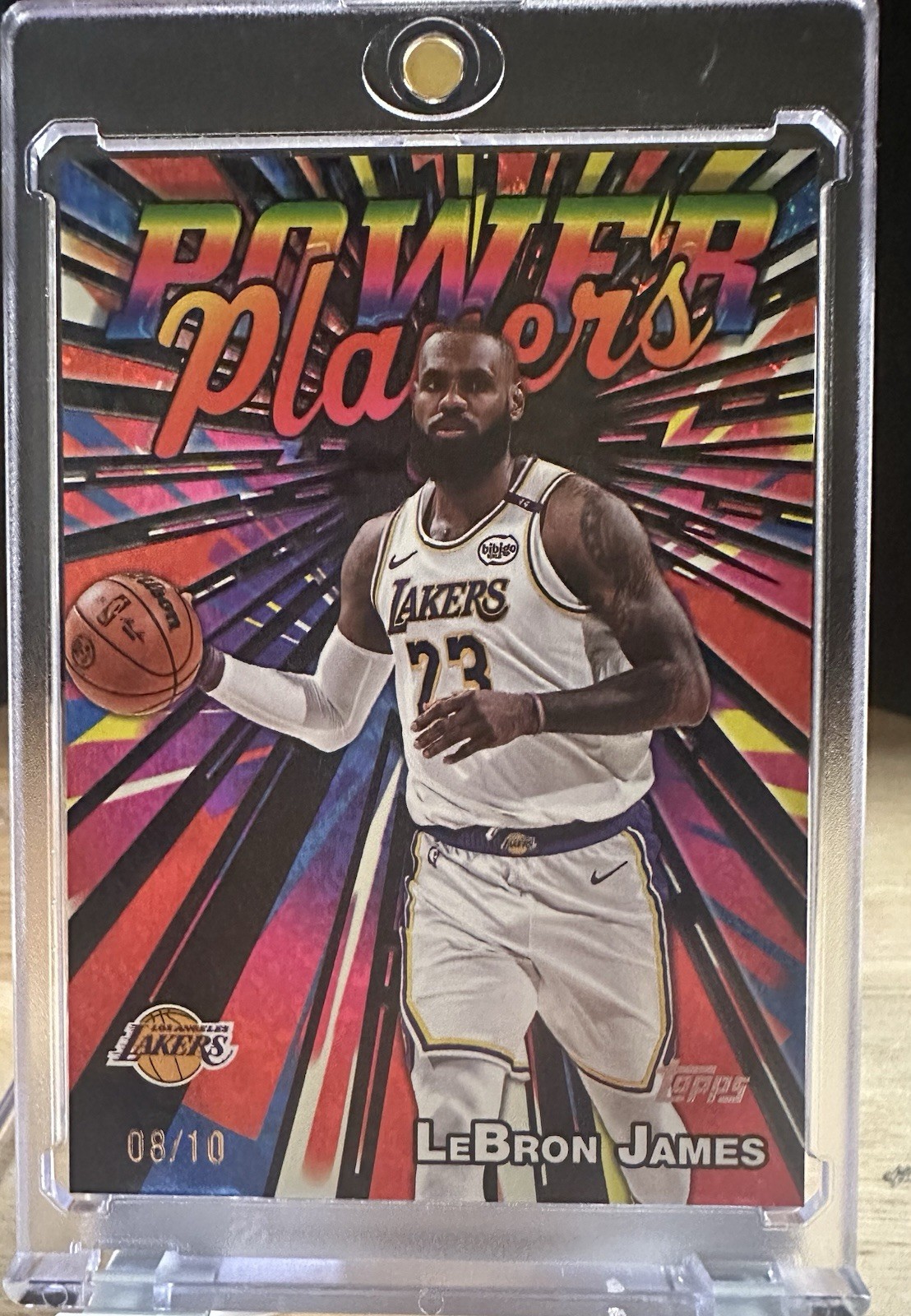 LeBron James 2025 Topps #PP-7 Power Players - Black Holo Foil /10 