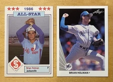 Brian Holman 1986 Southern League All-Star & 1990 Leaf Rookie NM+