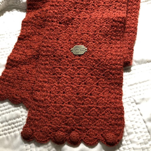 emiLime Orange Alpaca Scarf 50x5.5”