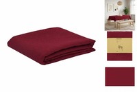 Tischdecke Rechteckig Weinrot 140X220 Cm Leinen-Optik