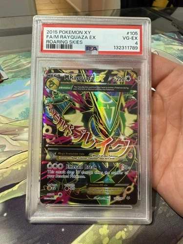 2015 Pokemon M Rayquaza EX XY Roaring Skies Full Art #105 PSA 4 FREE SHIPPING!!