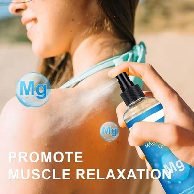 Pure Organic Magnesium Oil Spray For Feet,Body,Skin,Topical MagnesiumDE H2X5