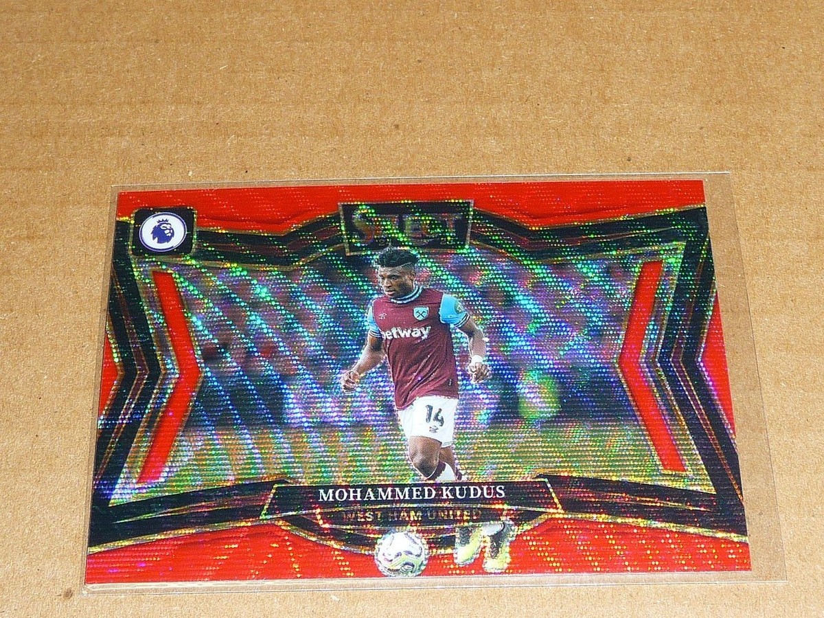 2024/25 Panini Select SOCCER MOHAMMED KUDUS RED WAVE PRIZM 69/88