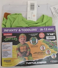 Rubies TMNT Pick Your Turtle Jumper Infant Costume Halloween Size 6-12 Mo New