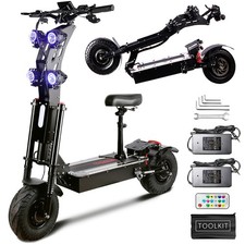 Folding Scooter DualMotor 10000W 72V40A Strong Power Electric Scooter Fast Speed