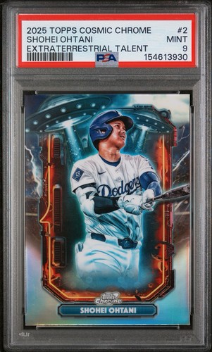 2025 Topps Cosmic Chrome - Extraterrestrial Talent Shohei Ohtani #ET-2 PSA 9 MVP