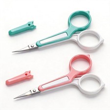 Small Stainless Steel Eyebrow Grooming Scissors Set with High Precision Tip