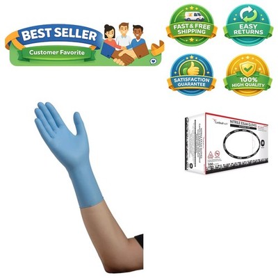 12-Inch Extended Cuff Nitrile Exam Gloves - Superior Protection for Healthcare