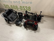 Pride Go-Go Elite Traveller mobility scooter, 3 wheel, red, New Batteries