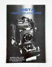 Wista 4x5 Cameras & Accessories * ORIGINAL * BROCHURE / SALES PAMPHLET / POSTER