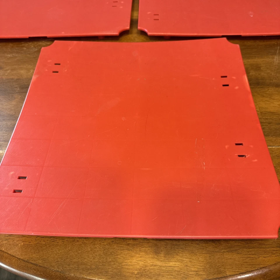 Lote de 3 paneles rojos originales Playskool Pipeworks OEM piezas de repuesto Foto 2 de 4