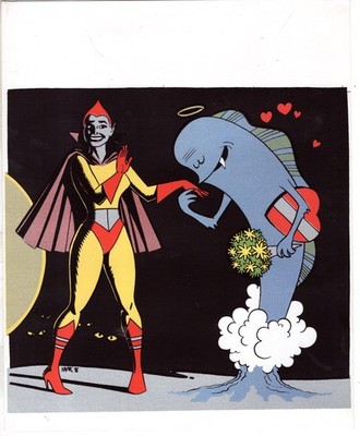 Jaime Hernandez Xaime Original Serigraph Print X-Ray Magazine #5 Chuck Sperry