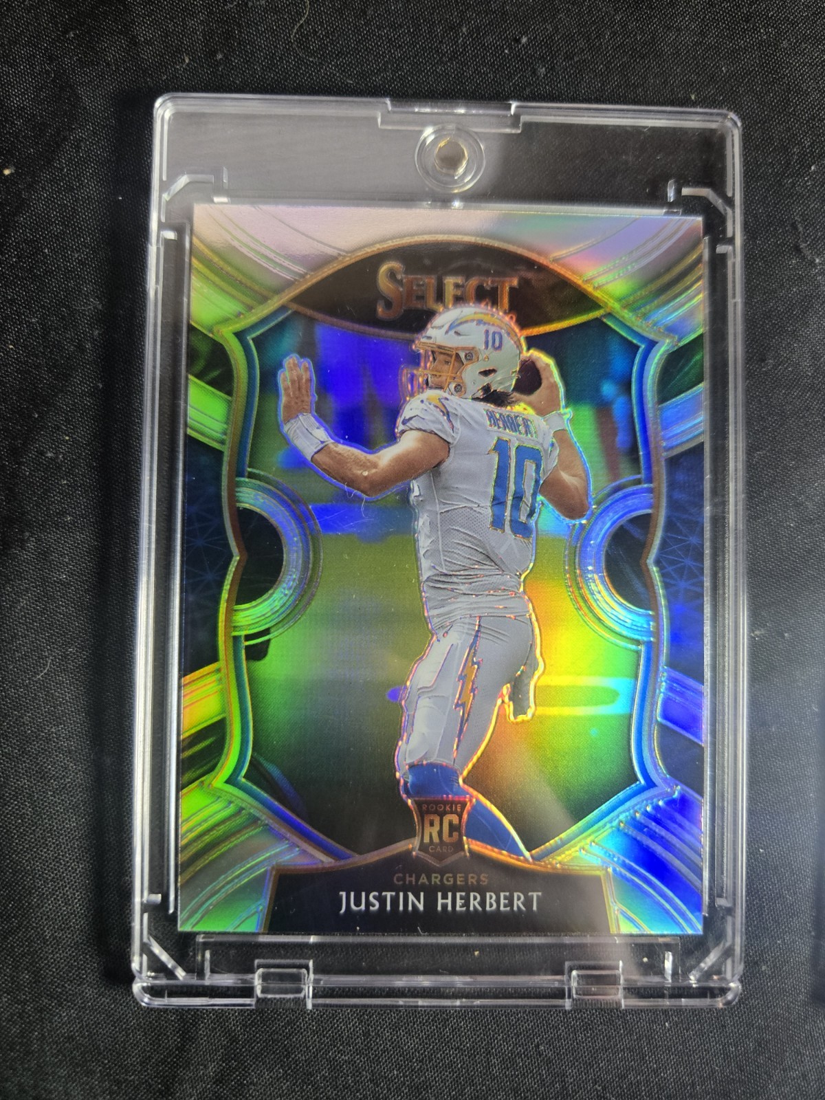 2020 Panini Select Concourse Justin Herbert #44 Silver Prizm (RC)