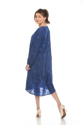 Johnny Was Karyna Meadow Button Front Midi Slip Dress Boho
