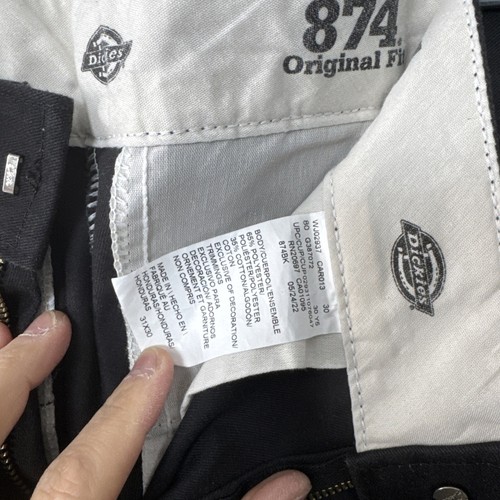 Dickies 874 Original Fit Straight Leg Uniform Work Pants Men's 31 X 30 Black - Picture 4 of 4
