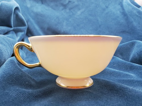 Discontinued Lenox China Tuxedo J-33 Replacement Tea Cup Bone China Gold Accents - Picture 4 of 8