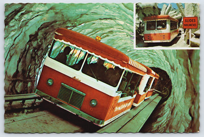 Postcard Doomed Glacier Tram Ride, Universal Studios, California USA 1975