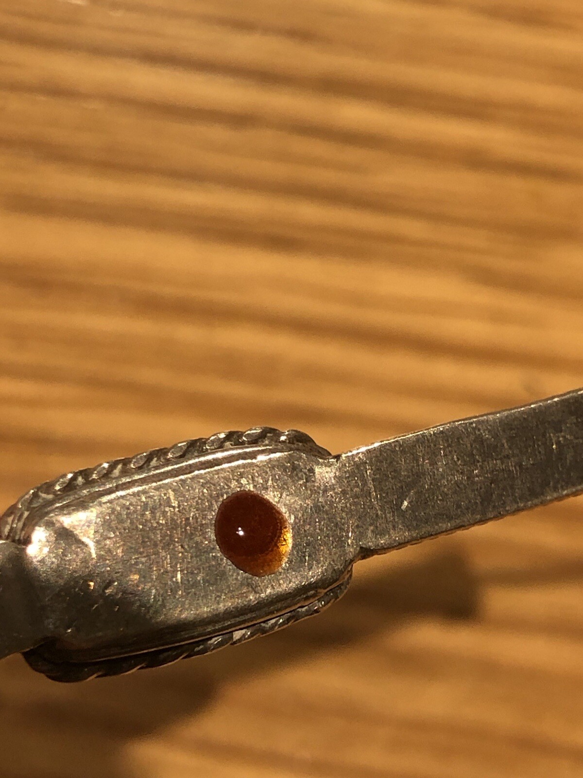 Vintage Paua Abalone Shell Rectangular Sterling s… - image 4