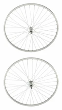 ALTALINE 26"X 1 3/8 FRONT OR FREEWHEEL ALLOY BICYCLE 36 SPOKE RIM 14G SILVER.