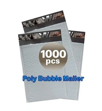 Yens® 1000 #000 4x8 Poly Bubble Padded Envelopes Mailers Inner 4x7 1000PM000