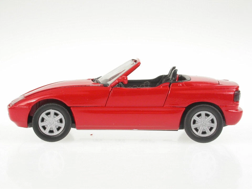 BMW Z1 red diecast model car Schabak 1/43 Präzisionsmodell made in Germany - Image 4 of 4