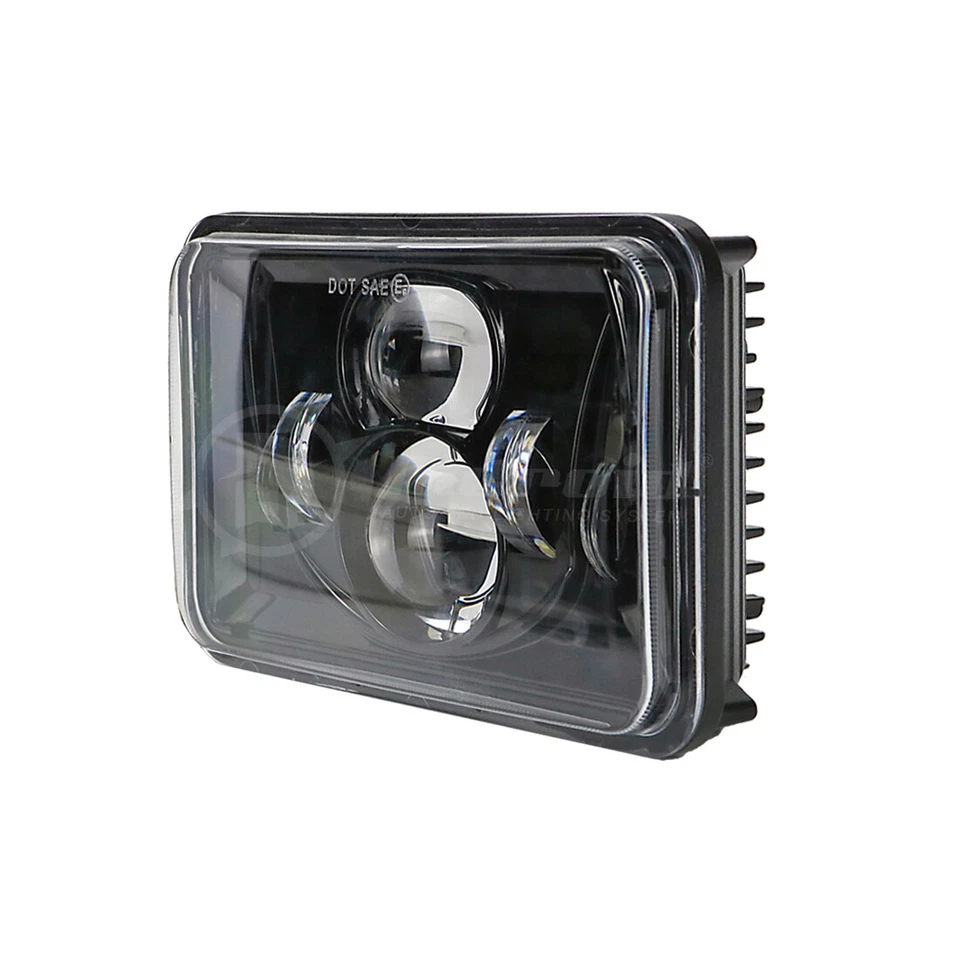 4 piezas de haz de faros LED de 4x6" aprobado por DOT para Peterbilt Kenworth Freightliner Foto 4 de 4