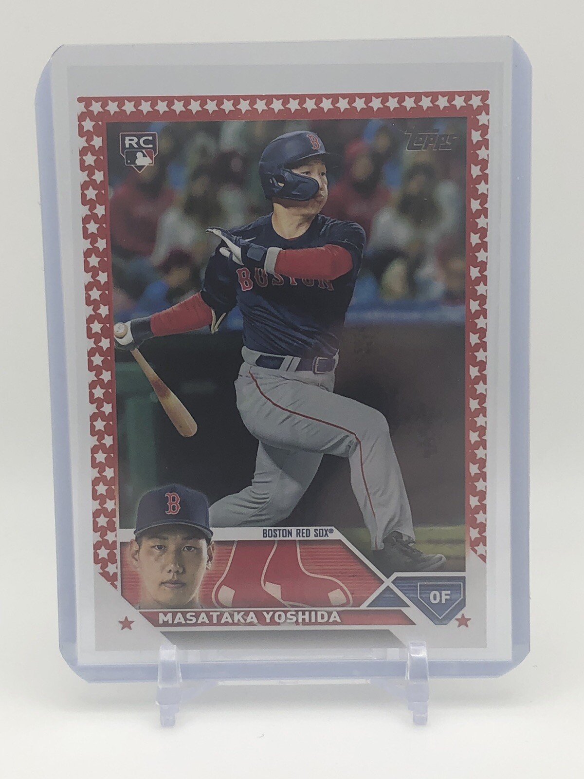 2023 Topps Series 2 #471 Masataka Yoshida RC Independence Day #'d /76