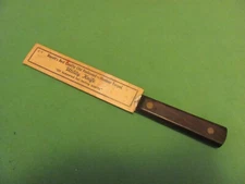 VTG. Barrett Hammer Forged Utility Knife W/ LOU'S PLUMBING & HEATING Advertising