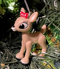2025 Young CUTE Clarice Rudolph Red Nosed Reindeer Christmas Ornament