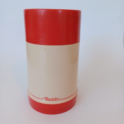 Aladdin Vintage Thermos Classic Red Wide Mouth