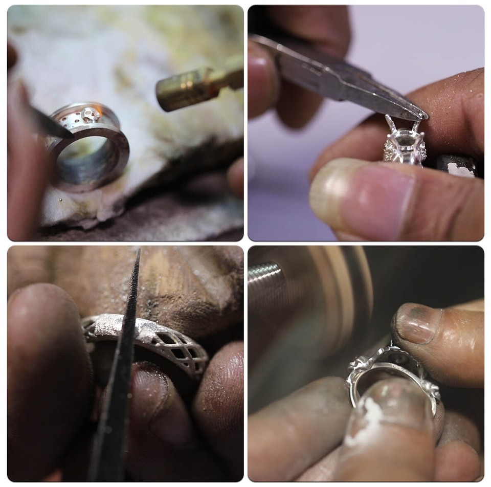 Bague Tête De Mort Homme - Argent 925, Diamants Simulés 0.40 Ct, Taille US 5 à 12, Style Gothique/halloween, Fait Main En Inde