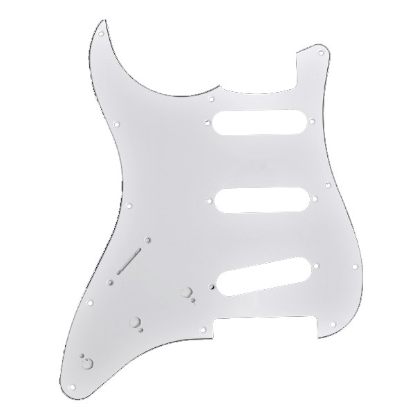 Left Handed Electric Guitar Pickguard For Fender Stratocaster Strat SSS White eBay