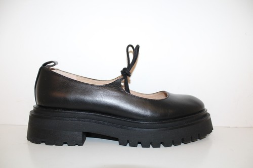 Steve Madden Landon Platform Mary Janes Black Leather Sz 8 M - Picture 3 of 14