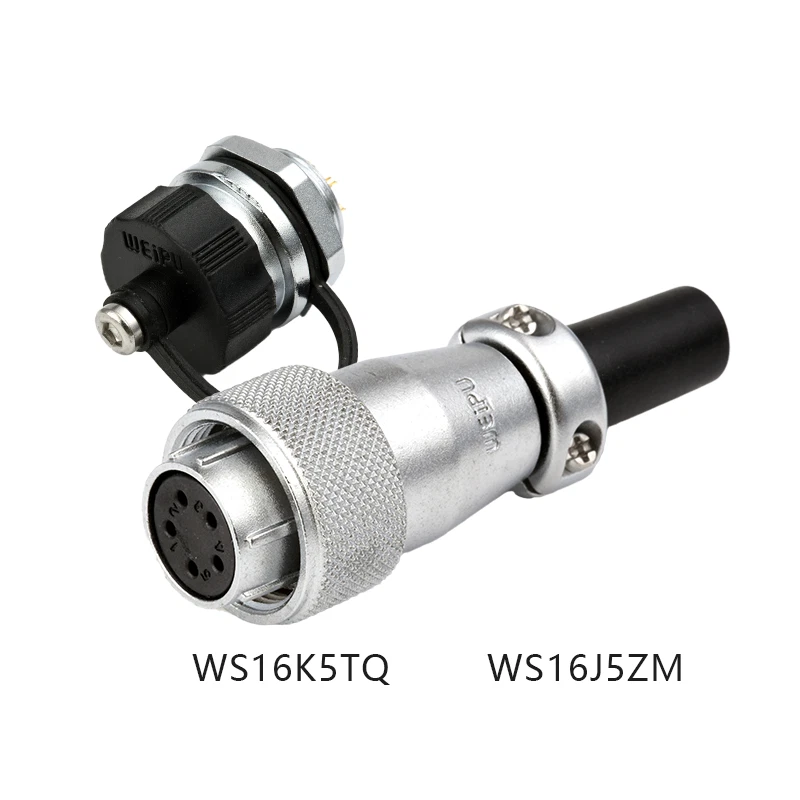 WEIPU WS16 Waterproof IP67 2 3 4 5 7 9 10 Pin Industrial Electrical Connector - Image 4 of 4