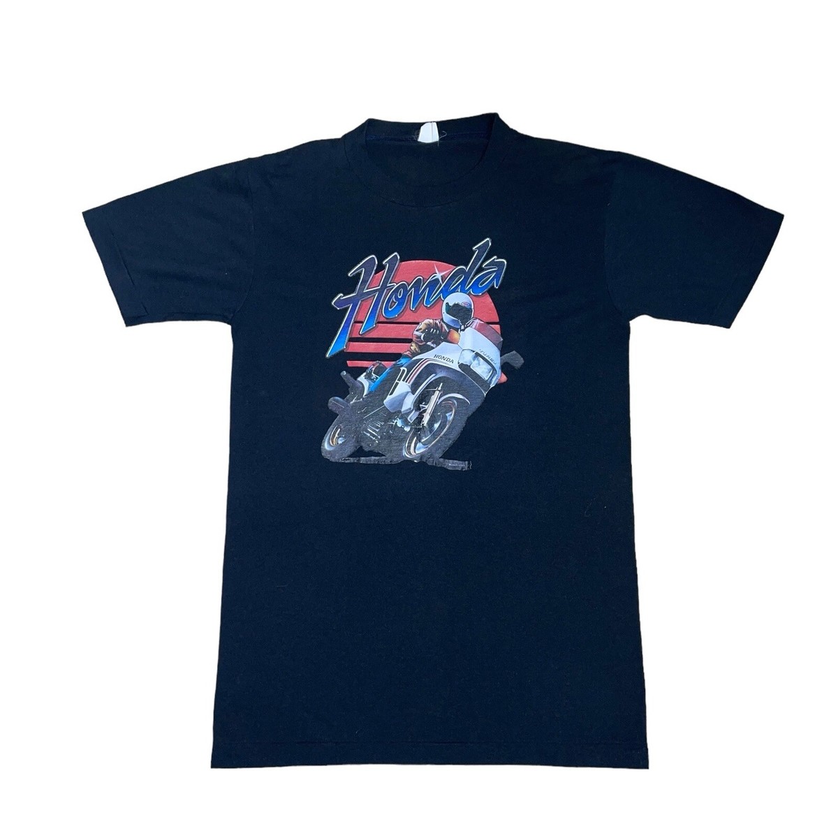 Rare True Vintage 70's Team Honda Motorcycle Racing T-Shirt