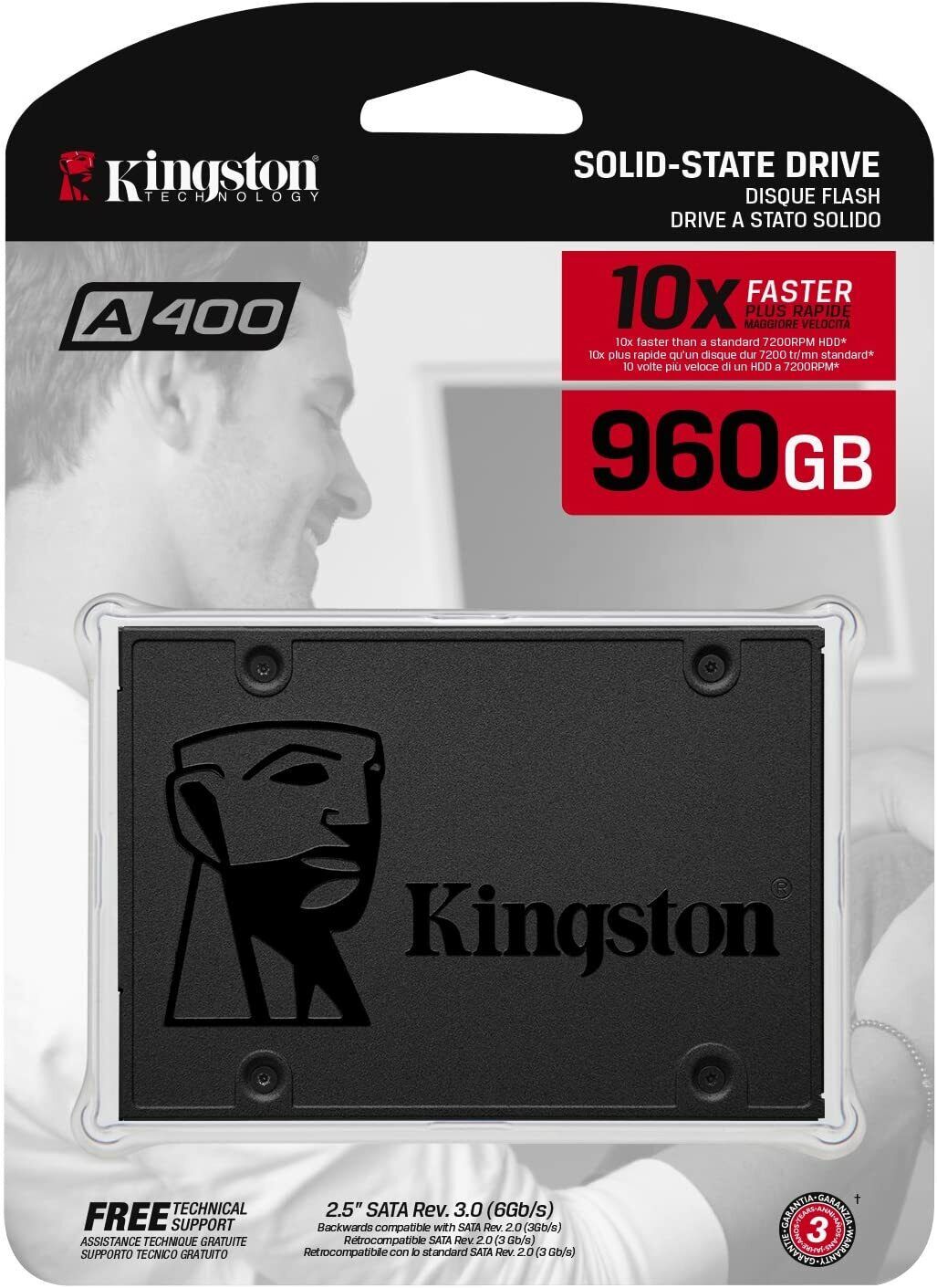 Kingston A400 SSD 960GB SATA III 2.5” Internal Solid State Drive New Sealed
