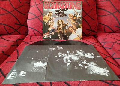 SCORPIONS ** World Wide Live ** ORIGINAL 1985 SPAIN 2-LP w/ INSERTS